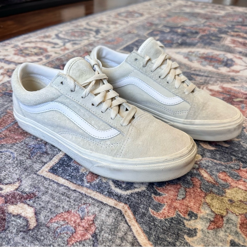 Vans Women’s Off-White Suede Sneakers